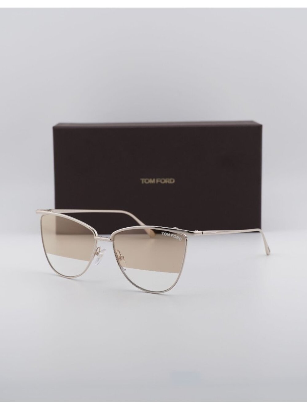 Tom Ford Veronica FT0684 28F Browline Sunglasses - Gold / Brown
